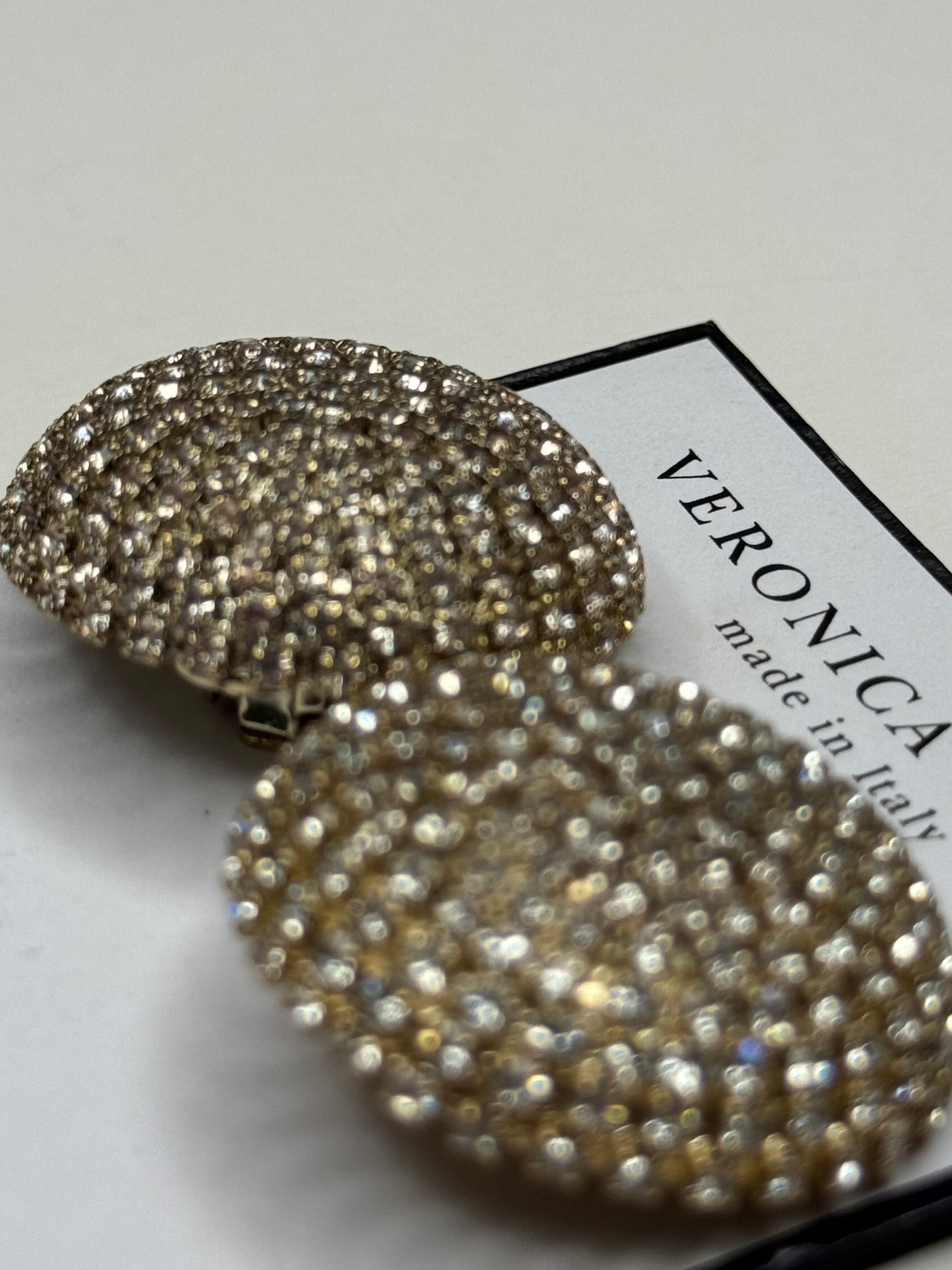 Orecchini Aurelia con cristalli - Maxi