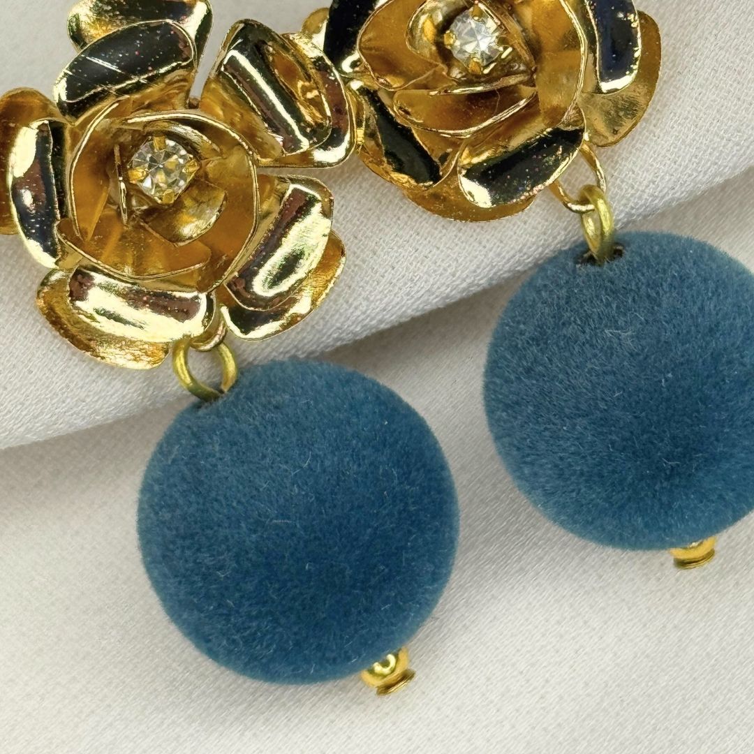 Orecchini Camelia Oro "Perla di velluto" Carta da zucchero