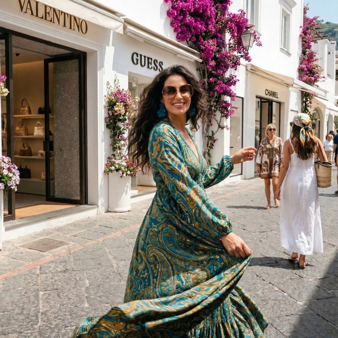 Orecchini Ibisco Pavone due fiori