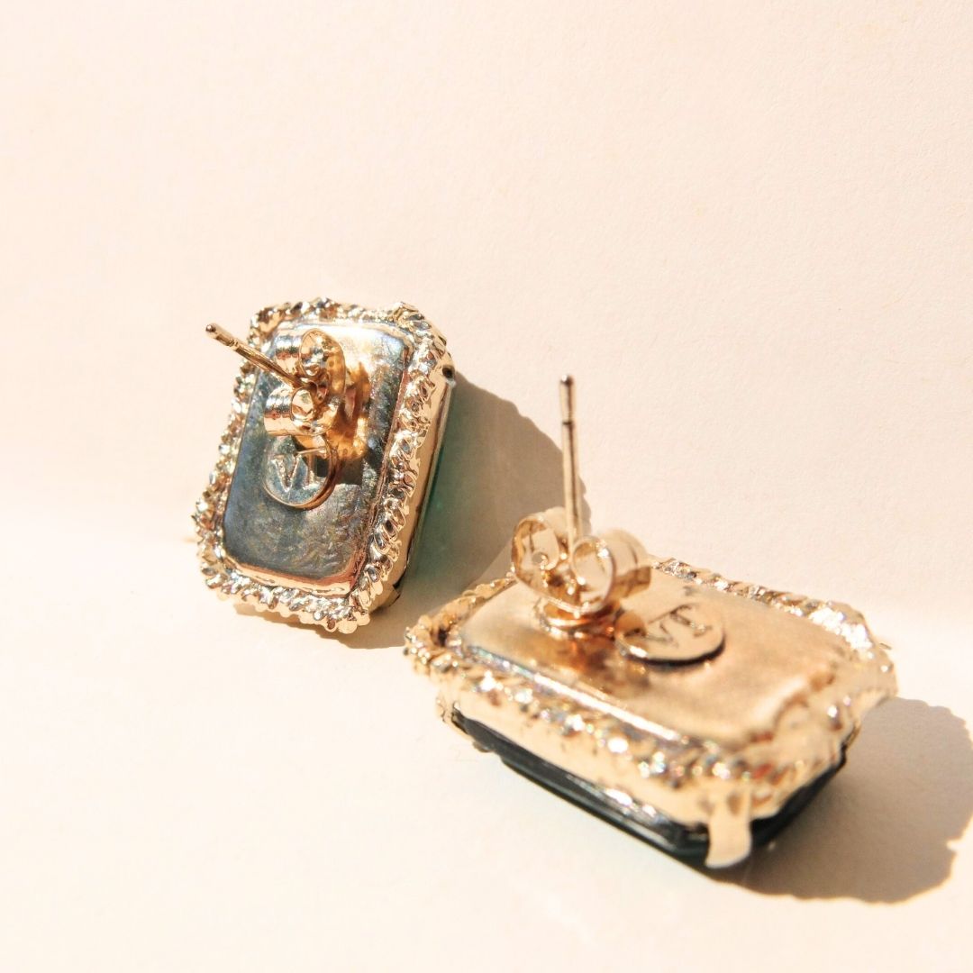 Orecchini Ottavia Verde Smeraldo