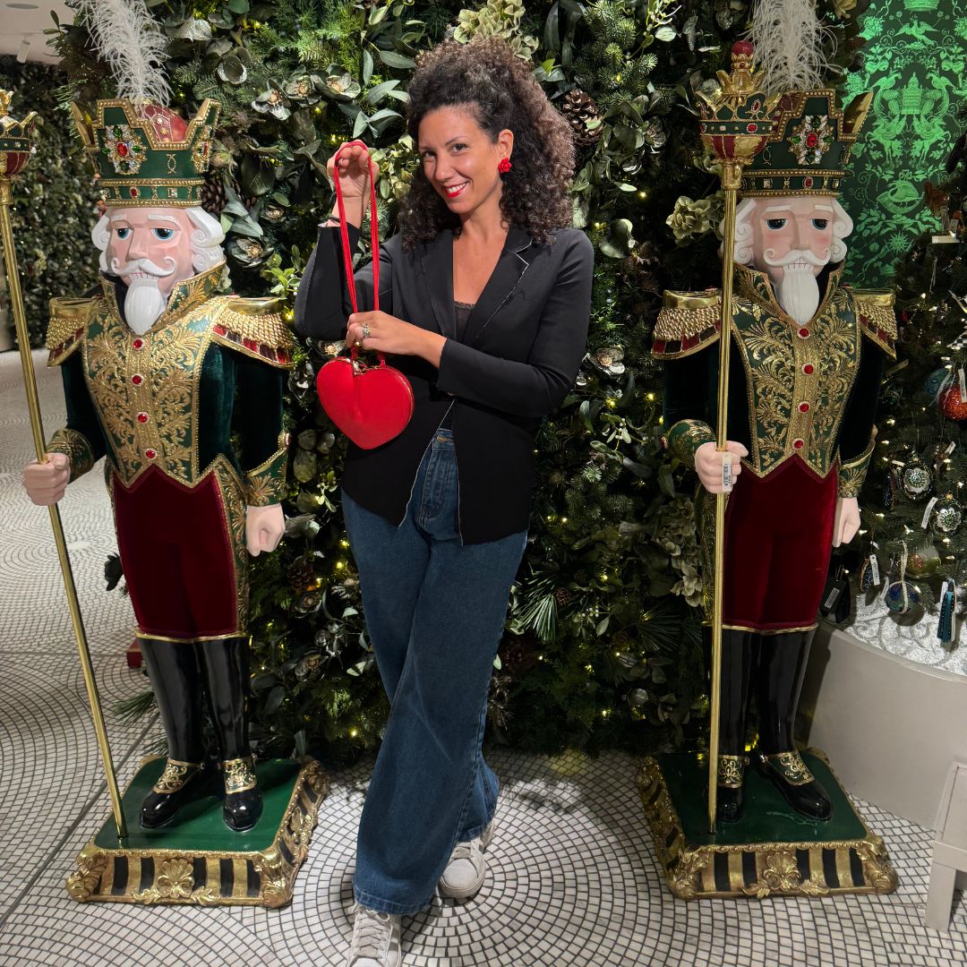 Borsa Cuore Matto in vera pelle