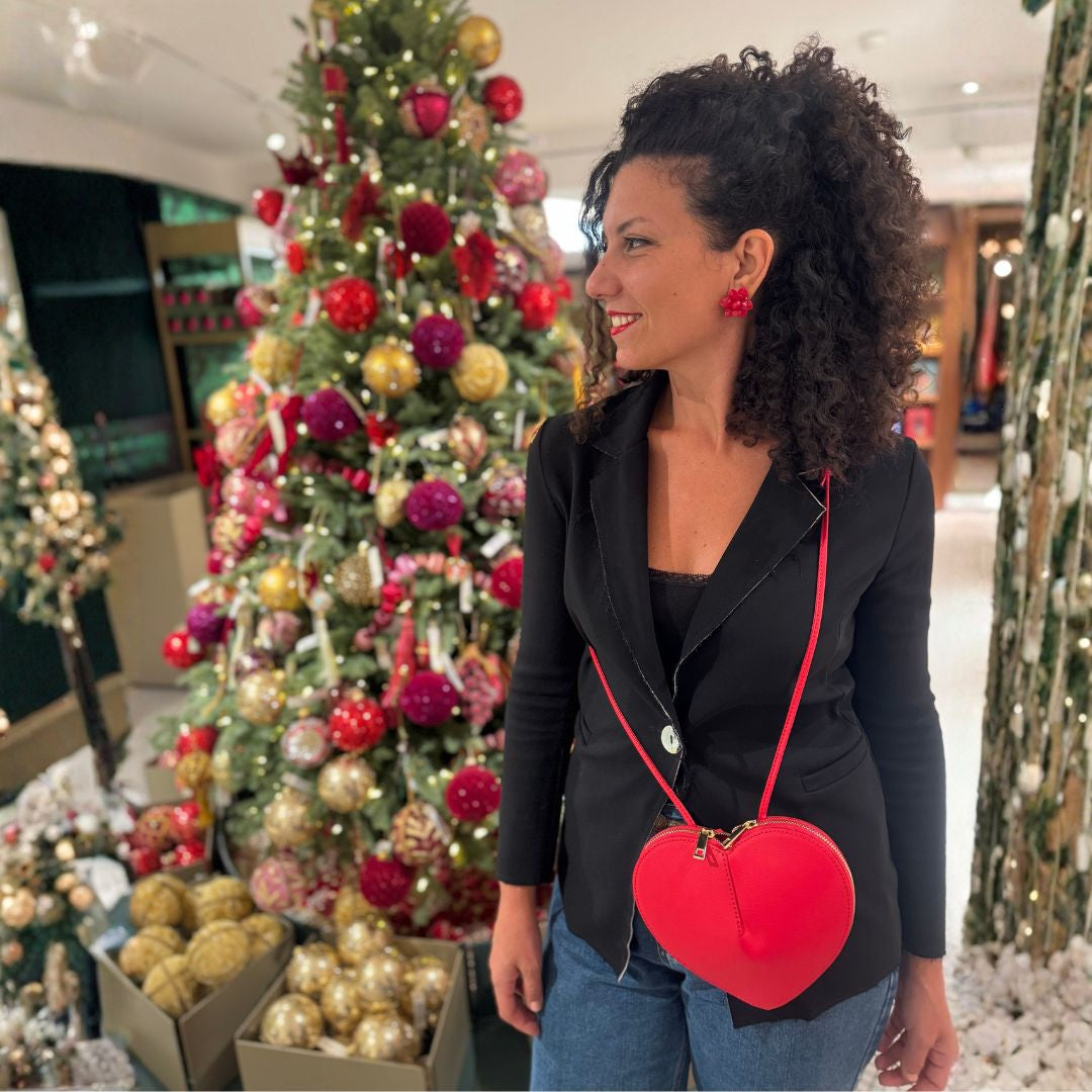 Borsa Cuore Matto in vera pelle