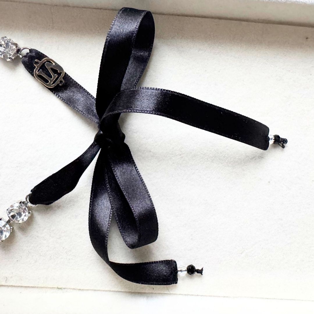 Red Hibiscus Pendant with Crystal Drop