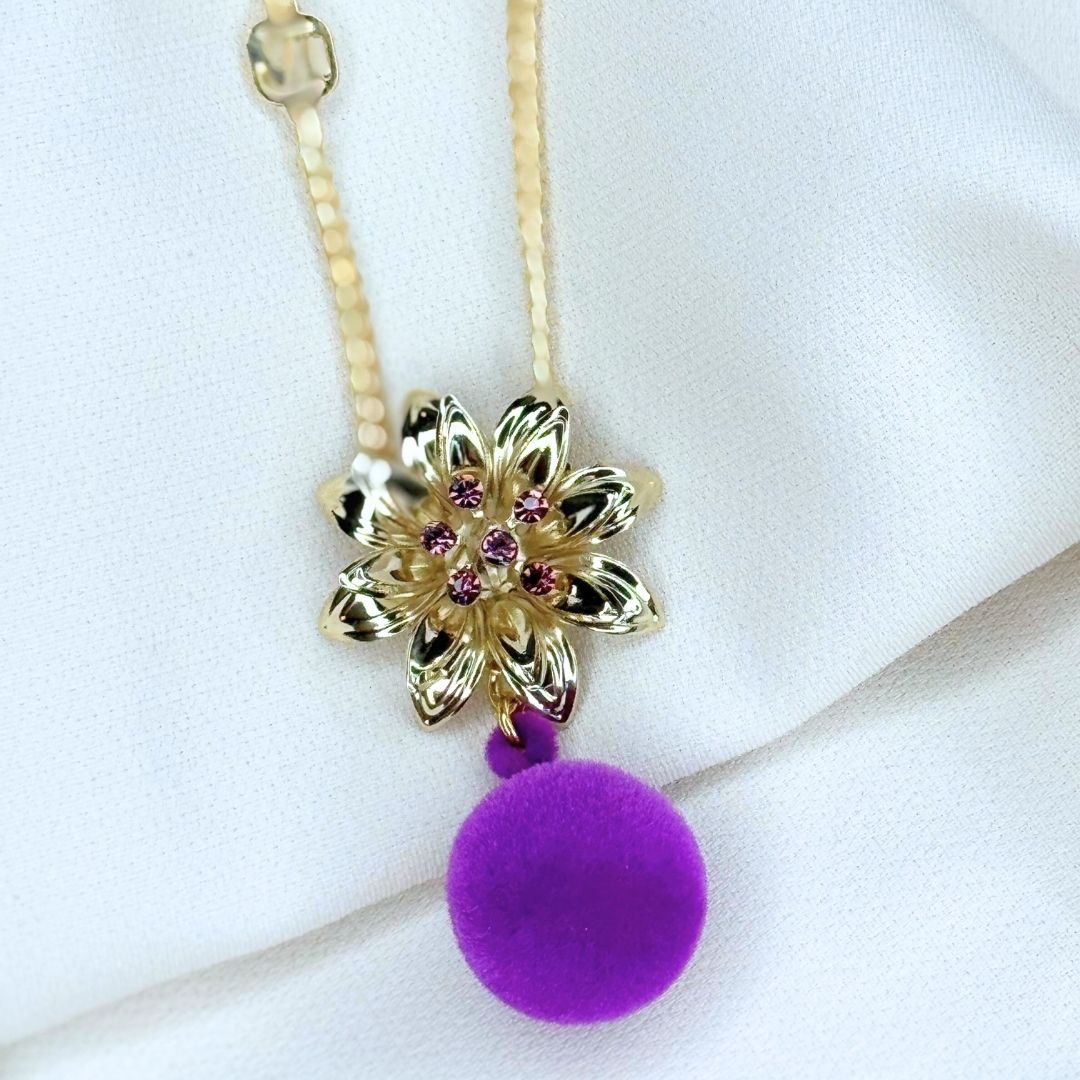 Ciondolo Adele "Perla di velluto" Viola