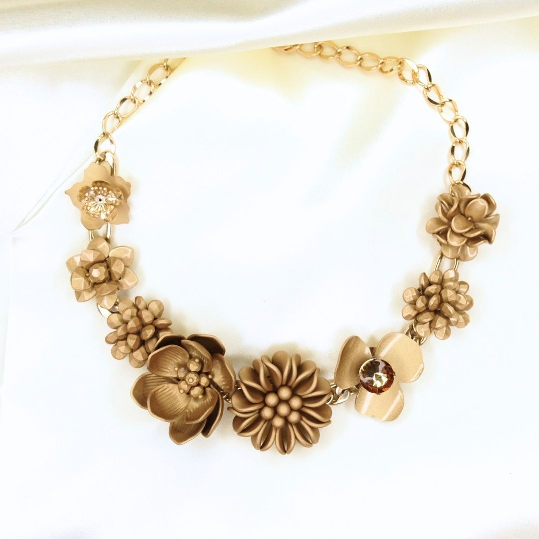 Collana "Calliope - Sfumature di oro" - PEZZO UNICO