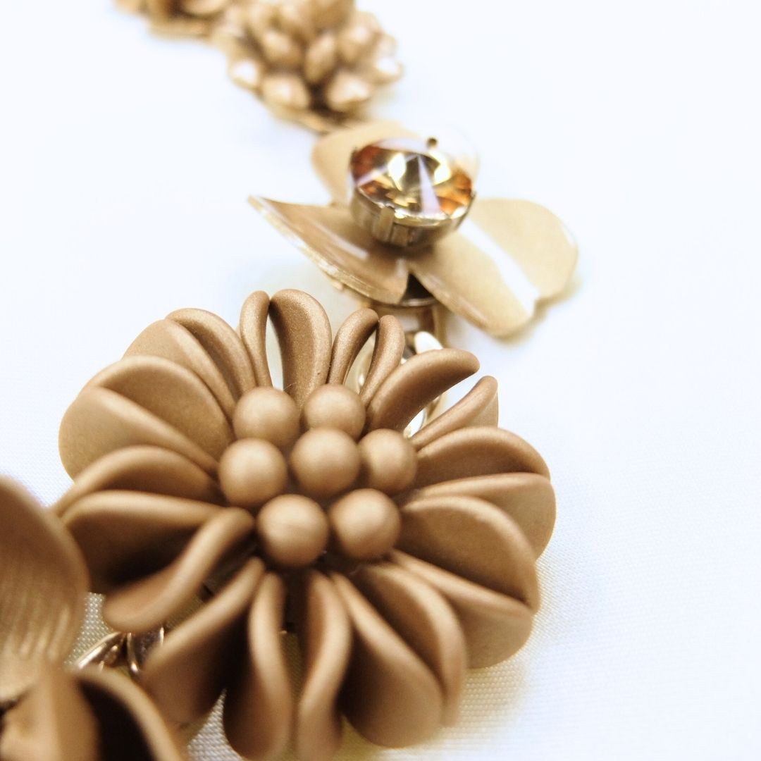 Collana "Calliope - Sfumature di oro" - PEZZO UNICO