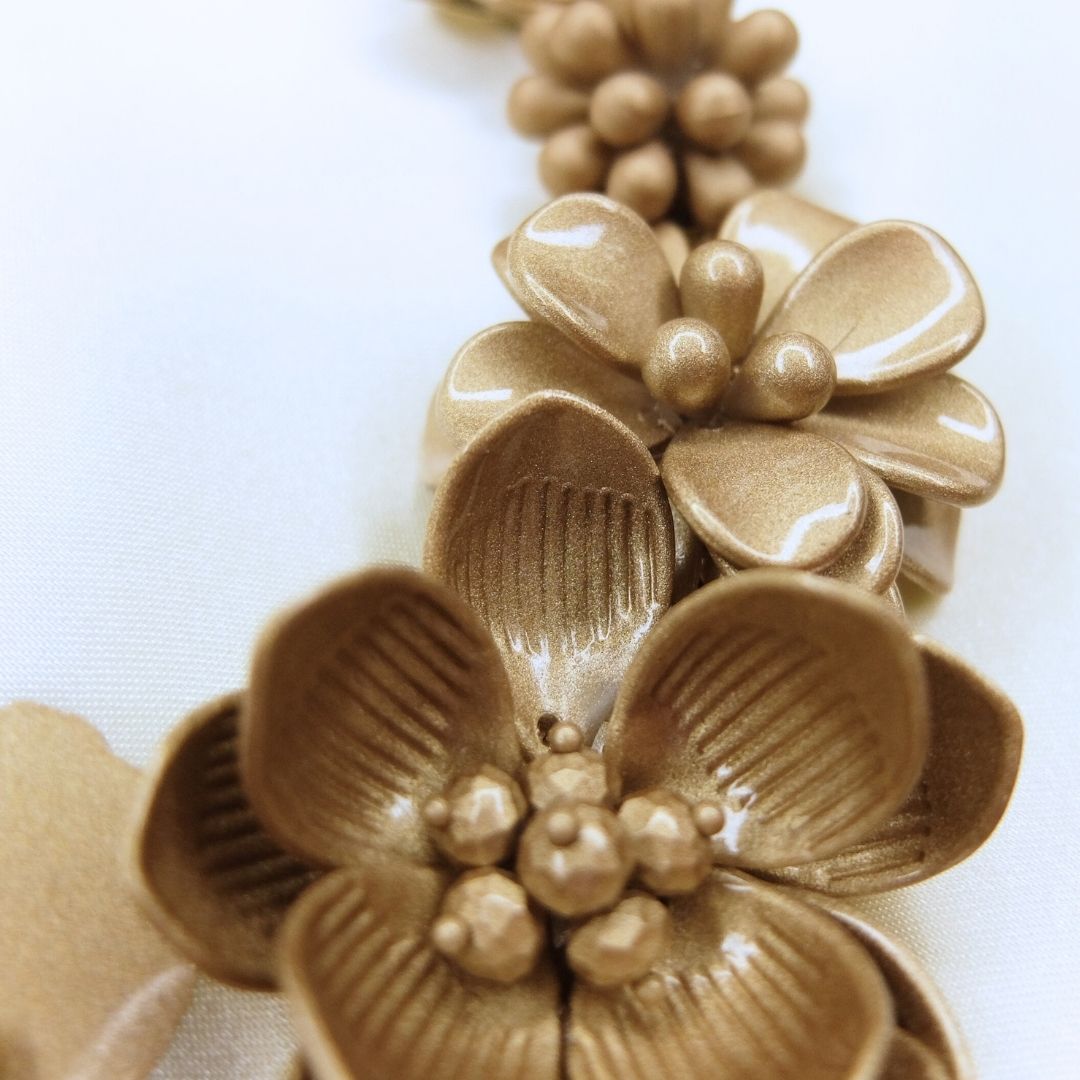 Collana "Calliope - Sfumature di oro" - PEZZO UNICO