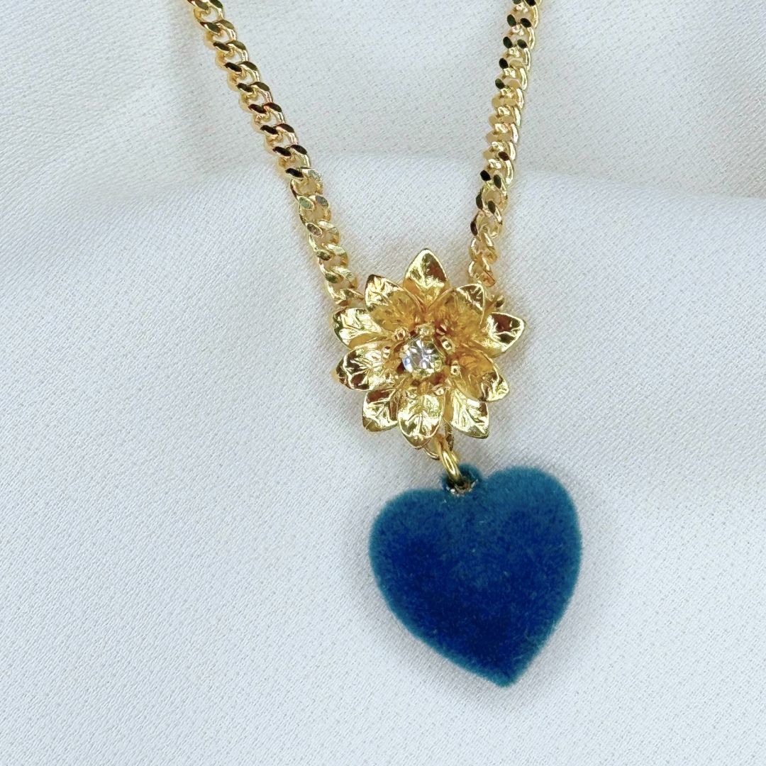 Ciondolo Mini Adele "Cuore" Carta Da zucchero velluto