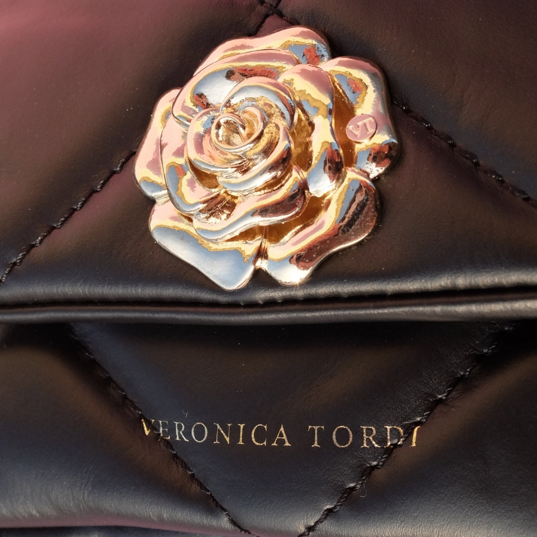 Borsa Gabriella in pelle nera