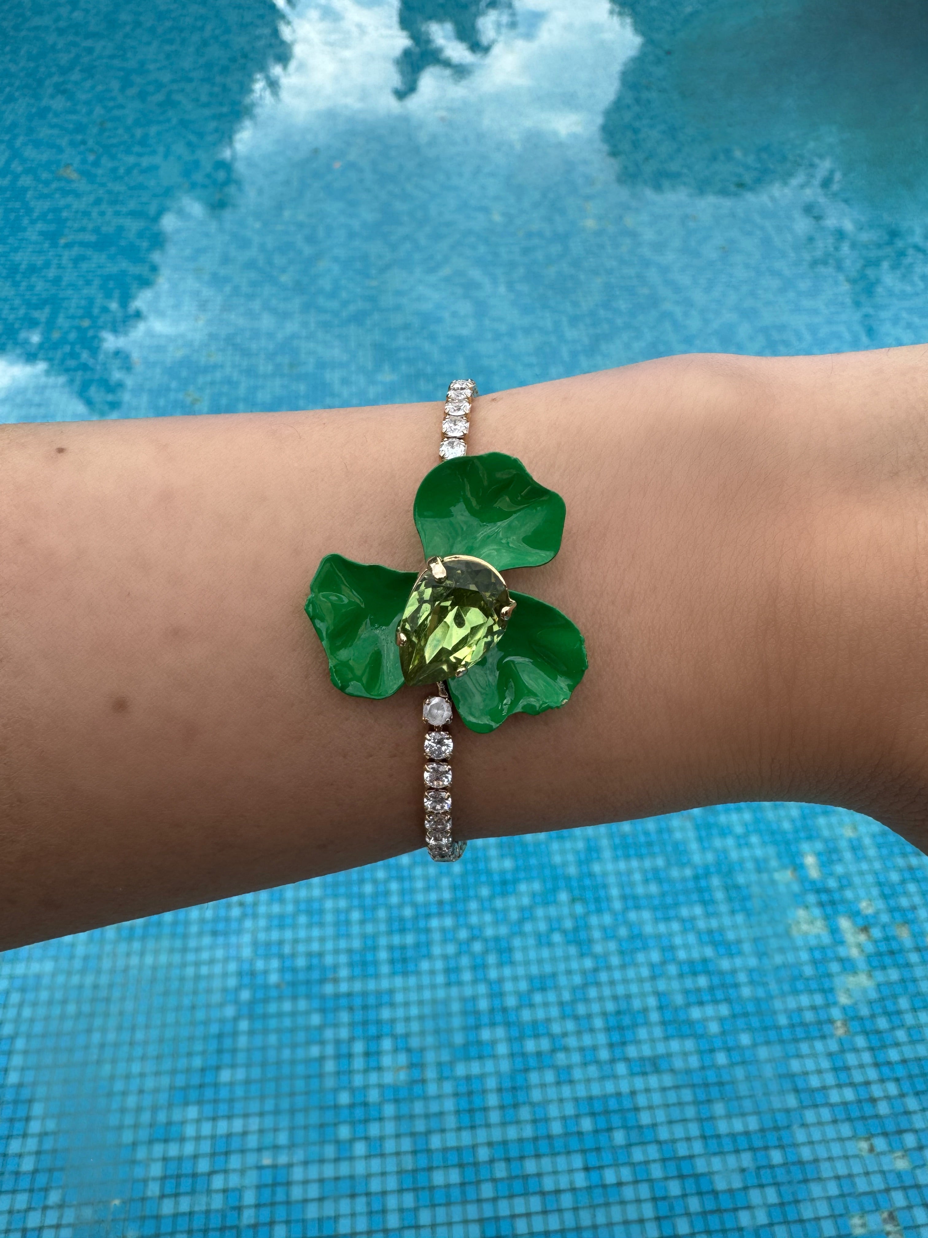 Bracciale Malva Mini - Verde Giada