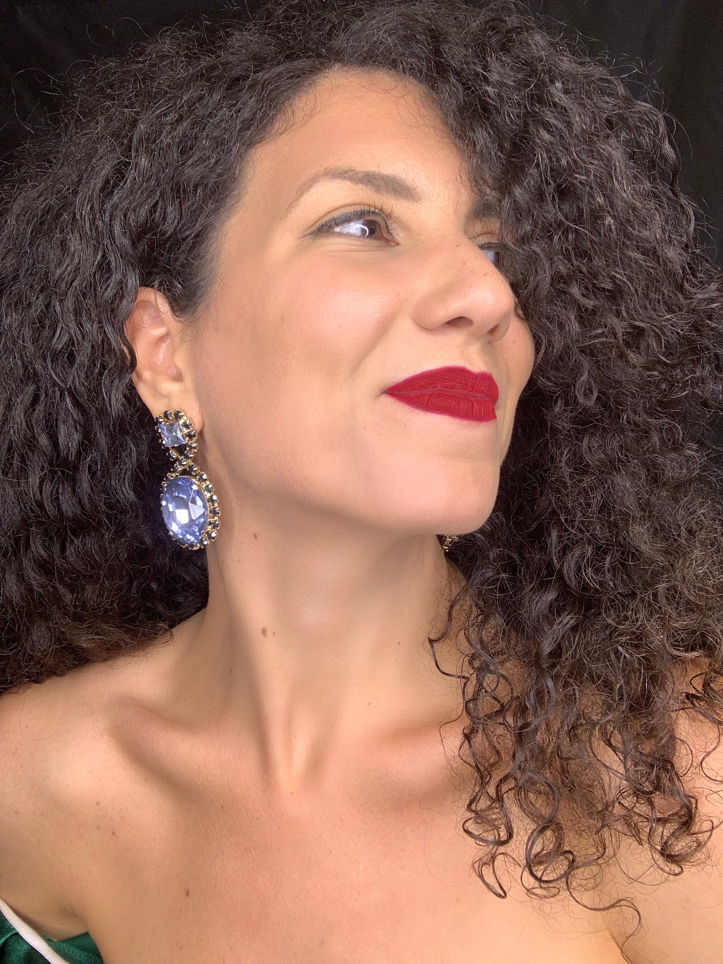Orecchini Gemme "Maria" - Topazio Blu