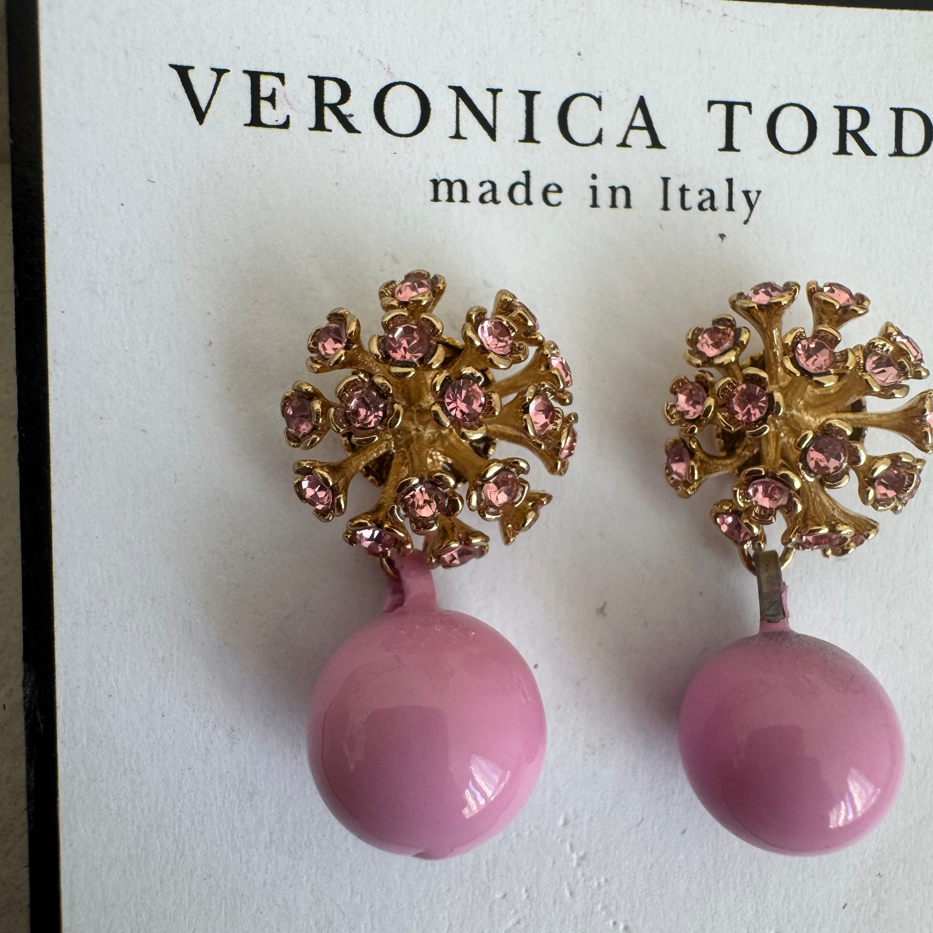 Orecchini Non Ti Scordar di me Oro con perla orchidea