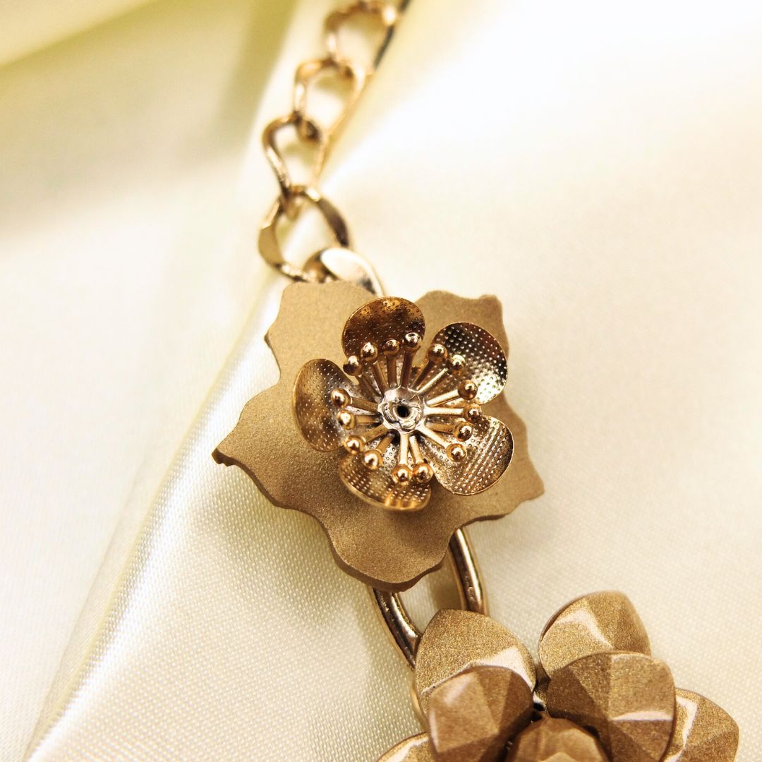 Collana "Calliope - Sfumature di oro" - PEZZO UNICO