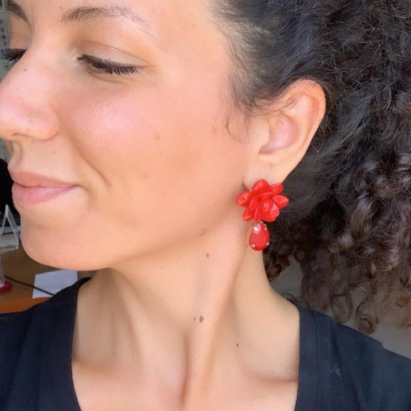 Giglio Rosso con Pietra a Goccia