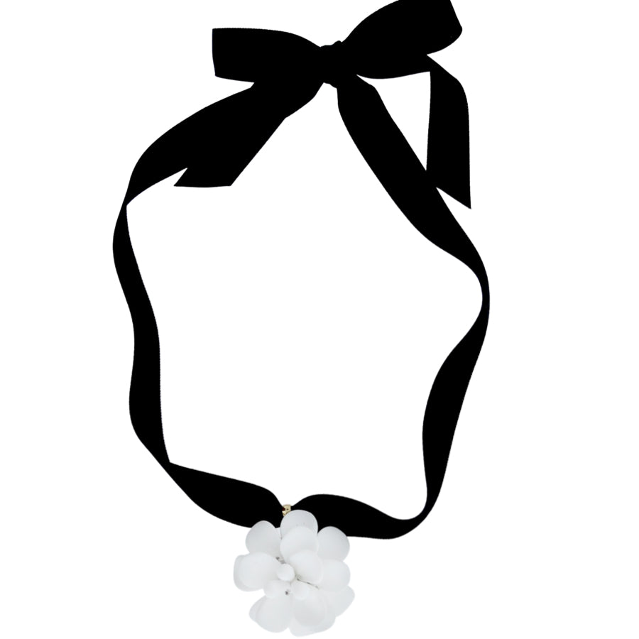 Ciondolo Ibisco Bianco