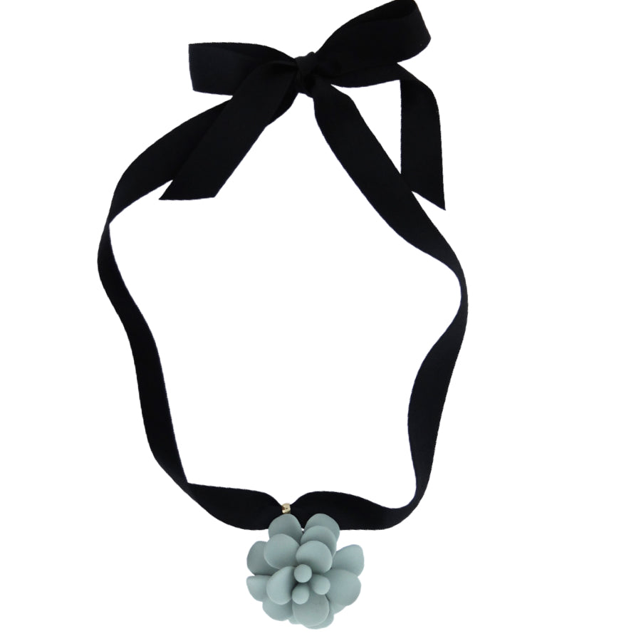 Sage Green Hibiscus Pendant