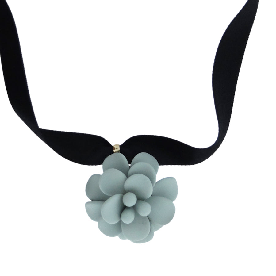 Sage Green Hibiscus Pendant