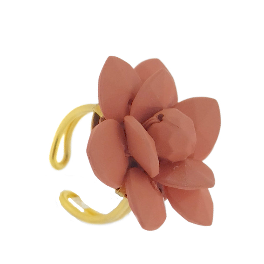 Anello Giglio Terracotta
