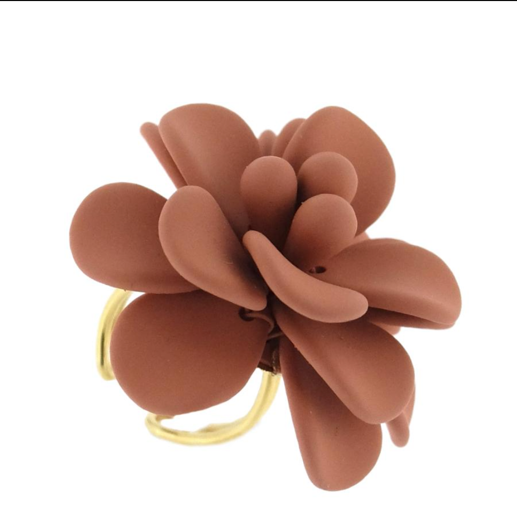 Anello Ibisco Terracotta