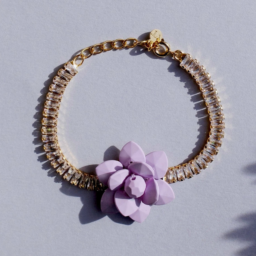 Bracciale Tennis Giglio Luce Glicine