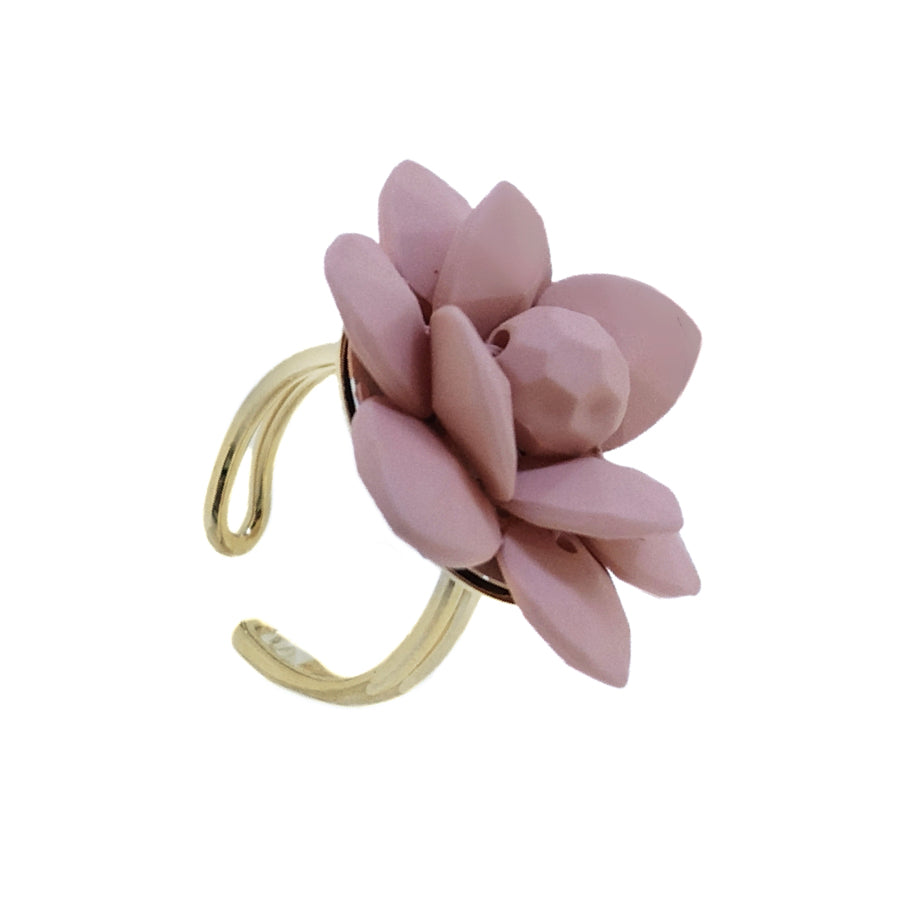 Anello Giglio Rosa
