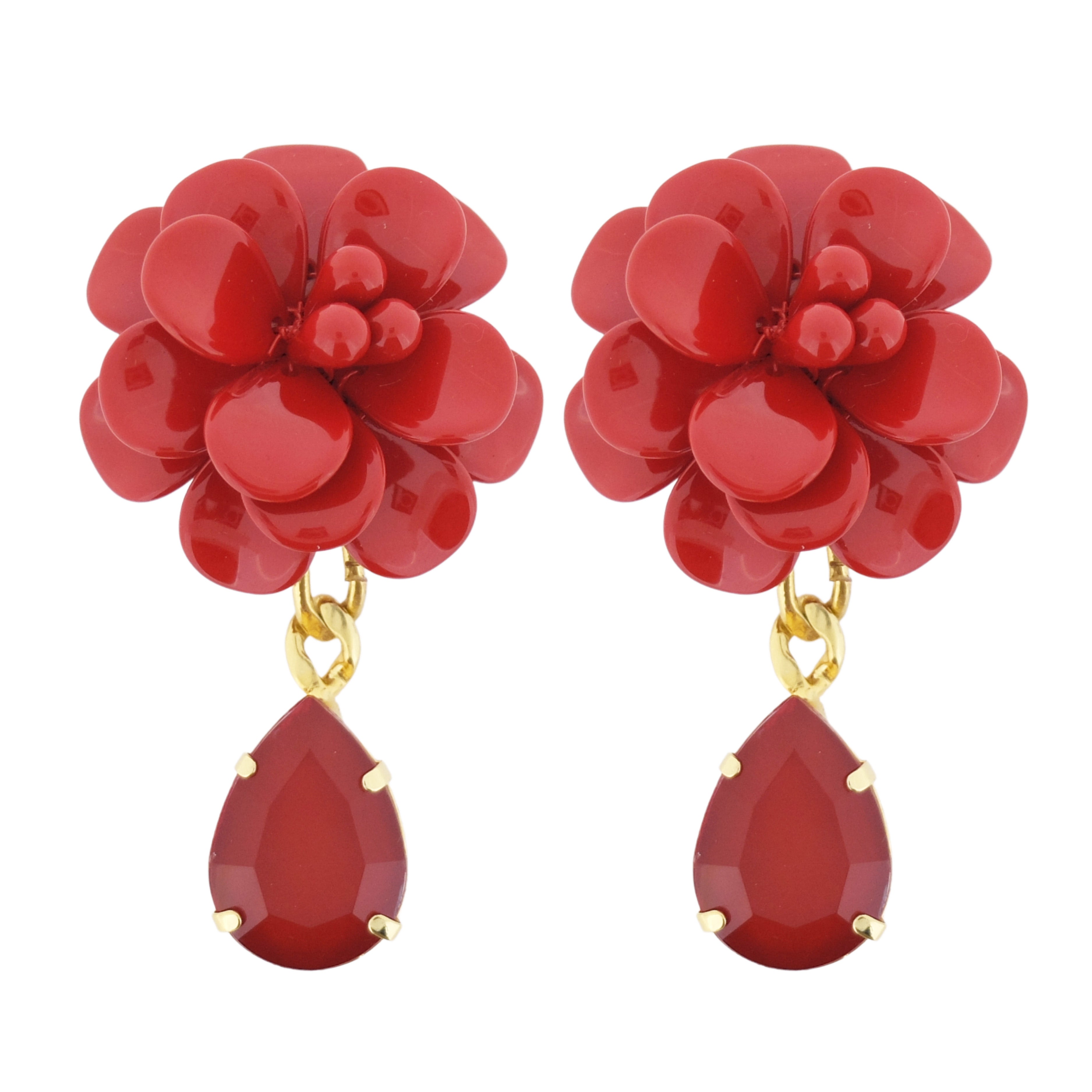 Ibisco Rosso con Pietra a Goccia