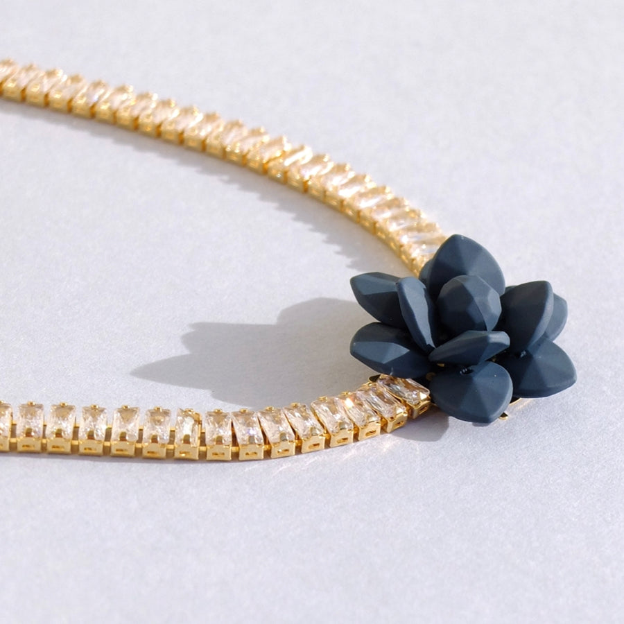 Collier in zirconi Giglio Luce Ottanio