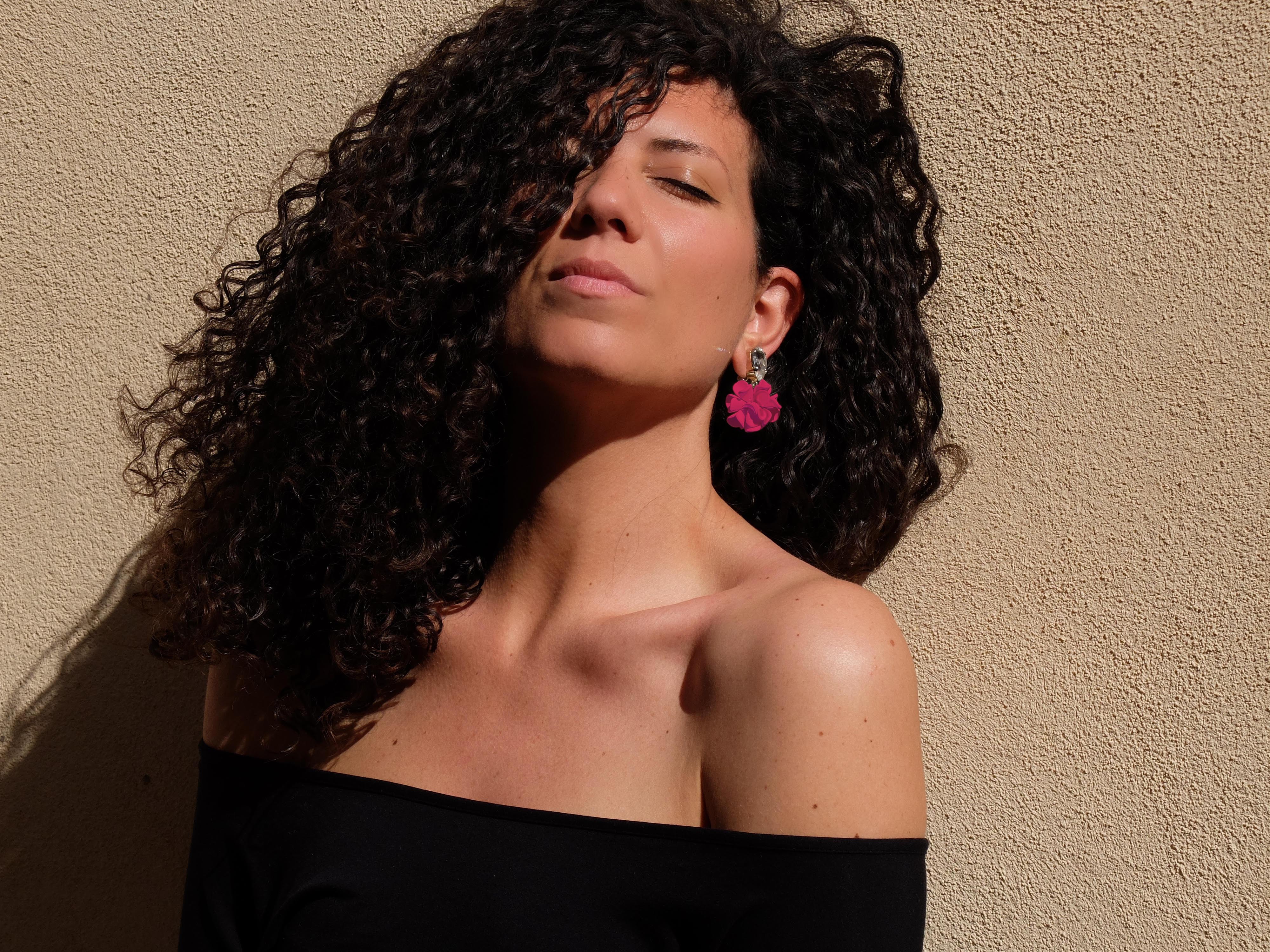 Ortensia Fucsia con Goccia Cristallo
