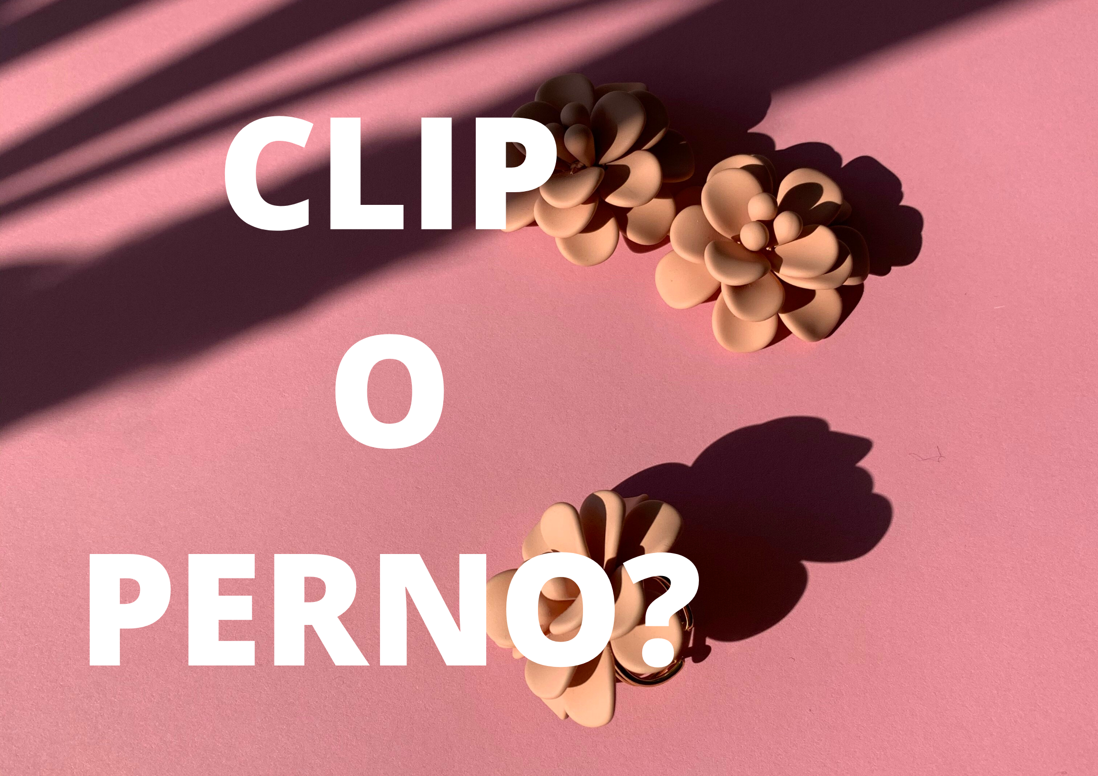 ORECCHINI A CLIP O A PERNO? IL GRANDE DILEMMA