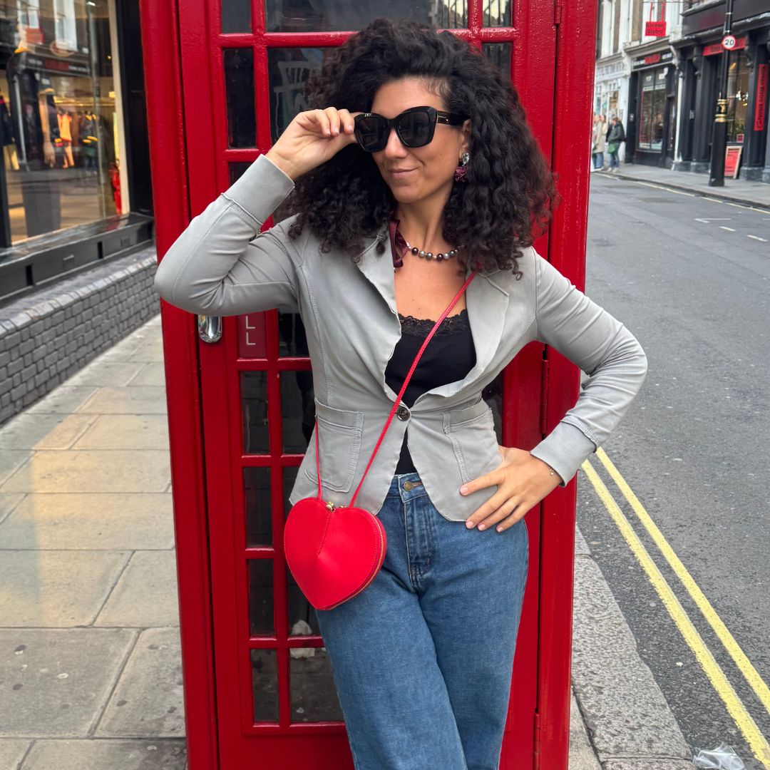 Borsa Cuore Matto in vera pelle