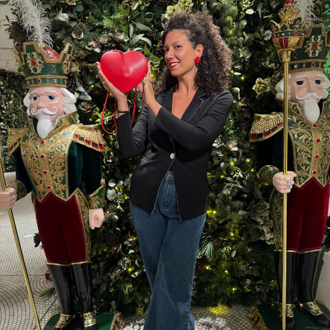 Borsa Cuore Matto in vera pelle