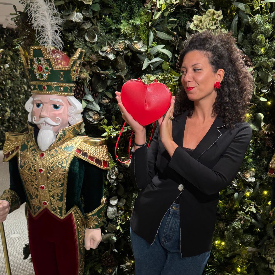 Borsa Cuore Matto in vera pelle