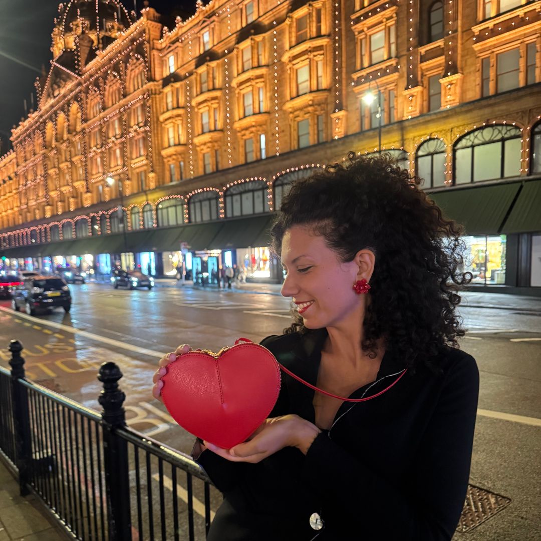 Borsa Cuore Matto in vera pelle