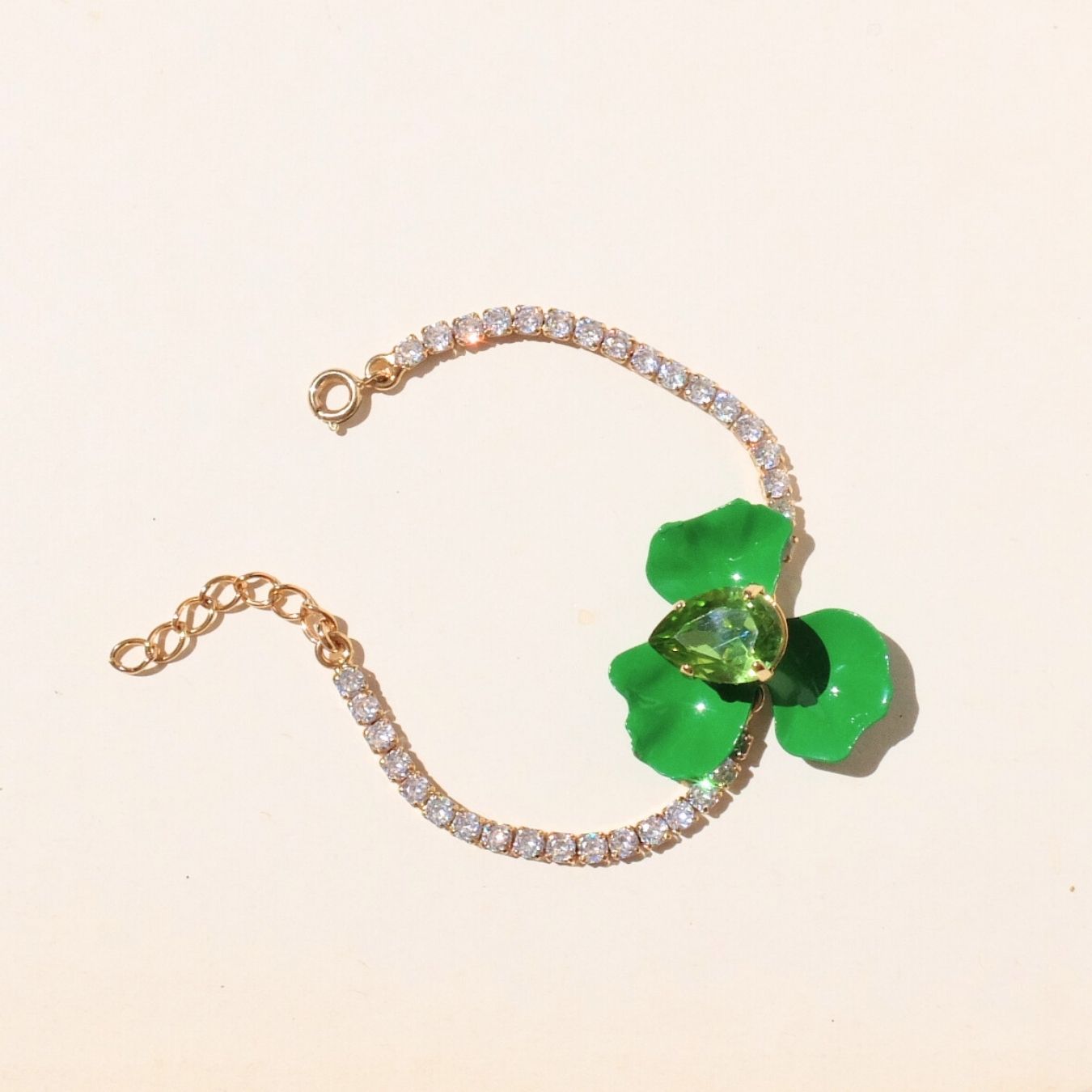Bracciale Malva Mini - Verde Giada