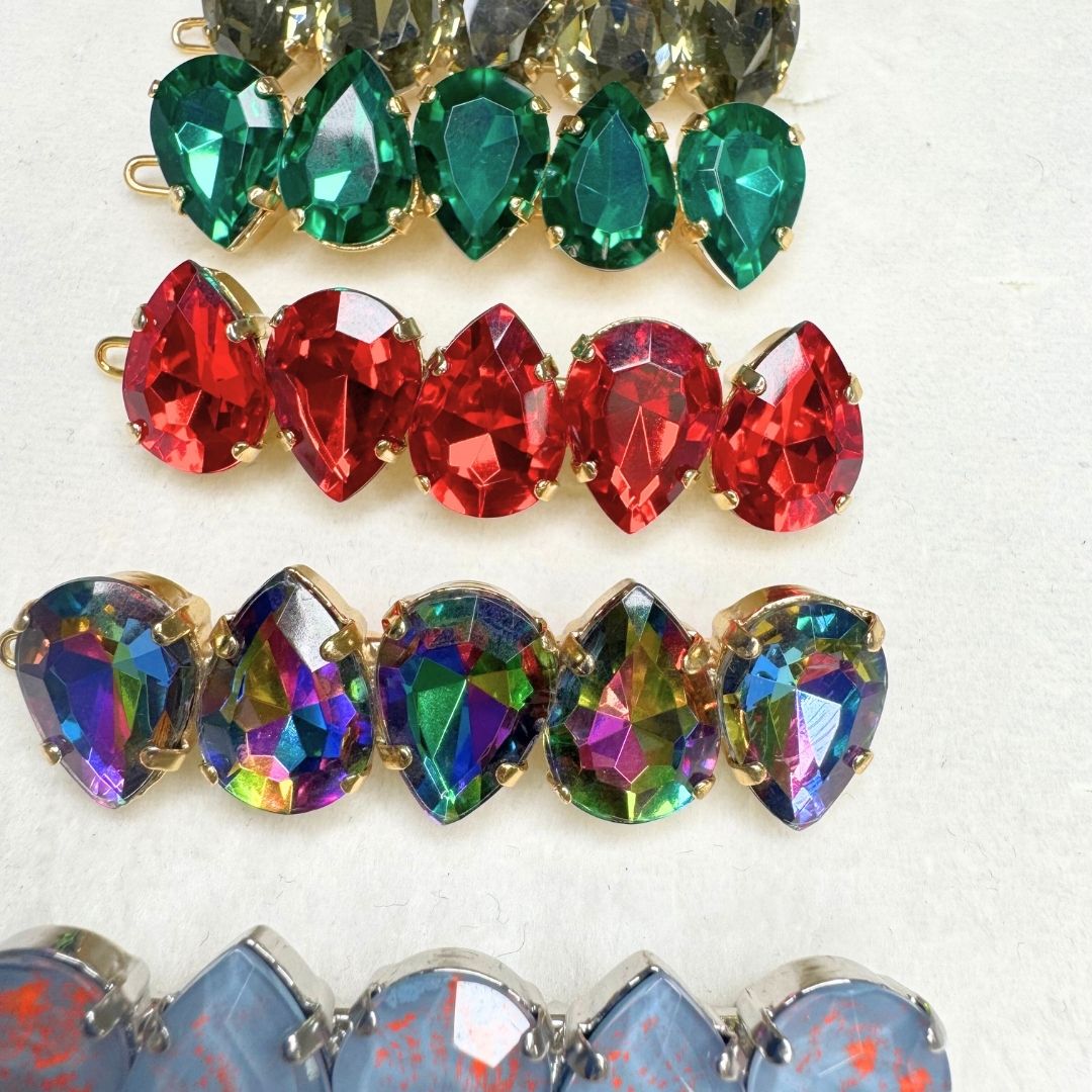 Fermacapelli con pietre dipinte a mano - GOCCE SMALL