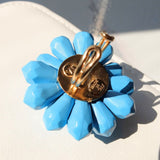 Anello Anemone Turchese "Mare" - Effetto Lucido