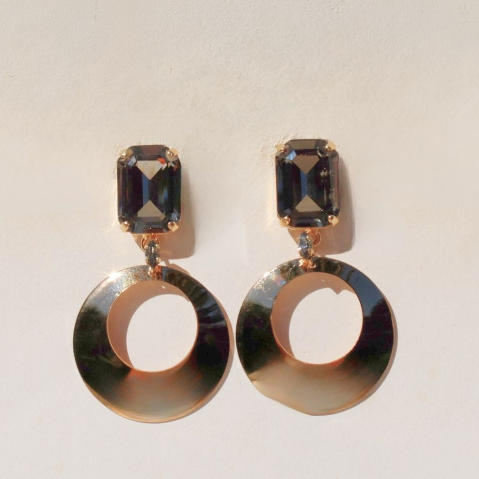 Orecchini Ottavia Black Diamond con Pendente