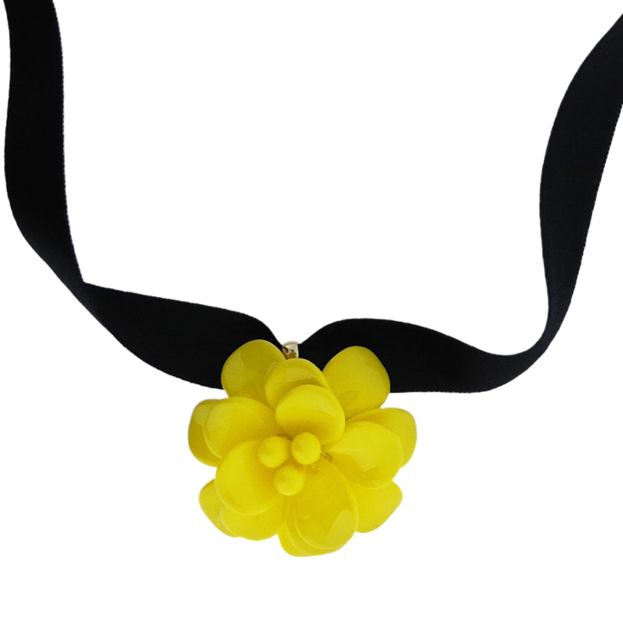 Yellow Hibiscus Pendant