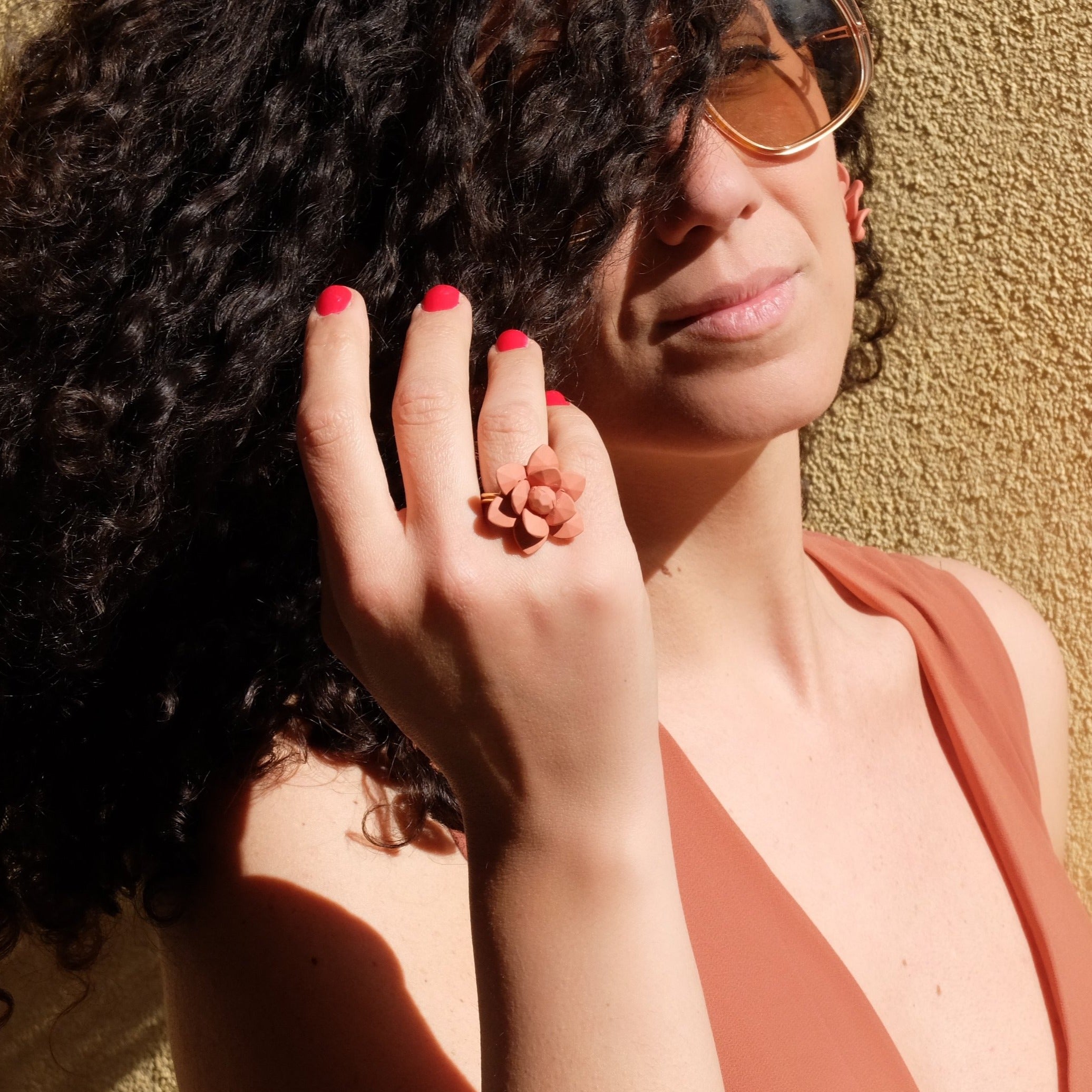 Terracotta Lily Ring