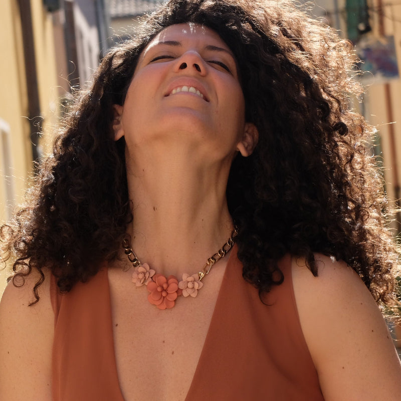 Collana Ibisco Terracotta