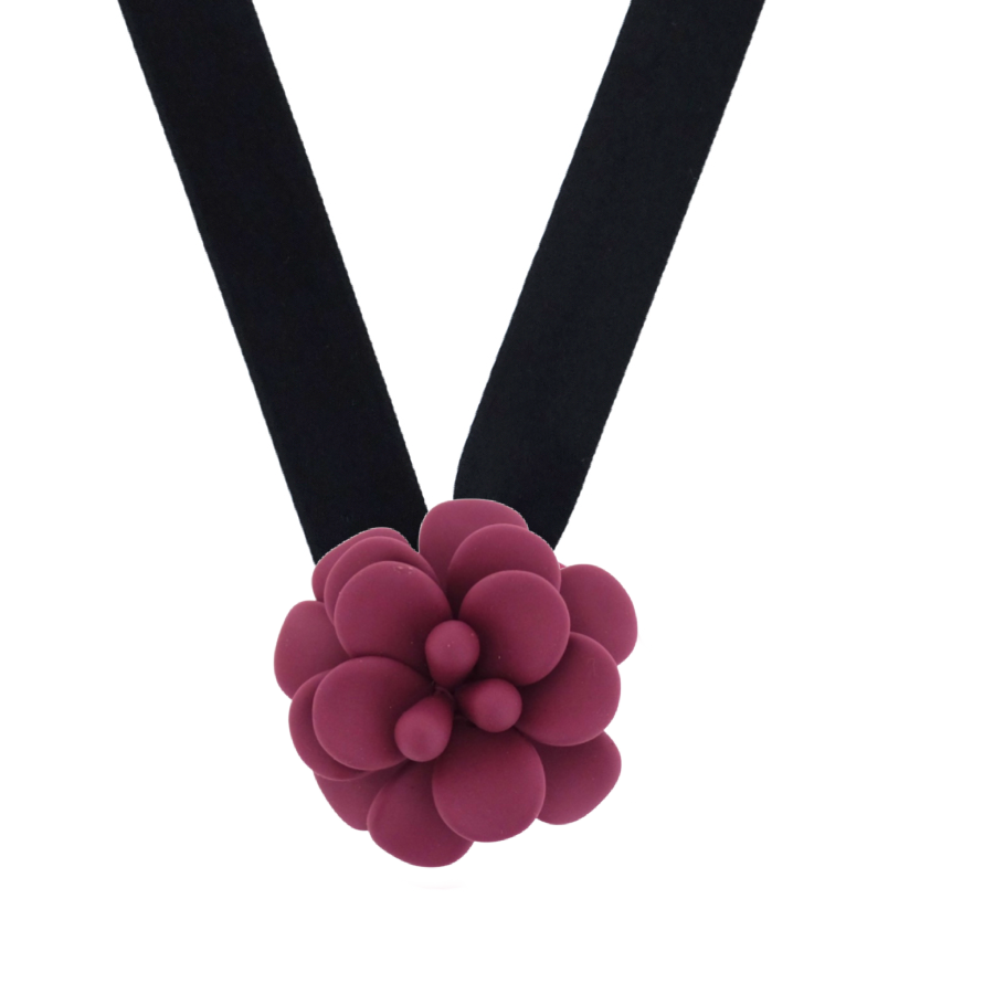 Cherry Hibiscus Pendant