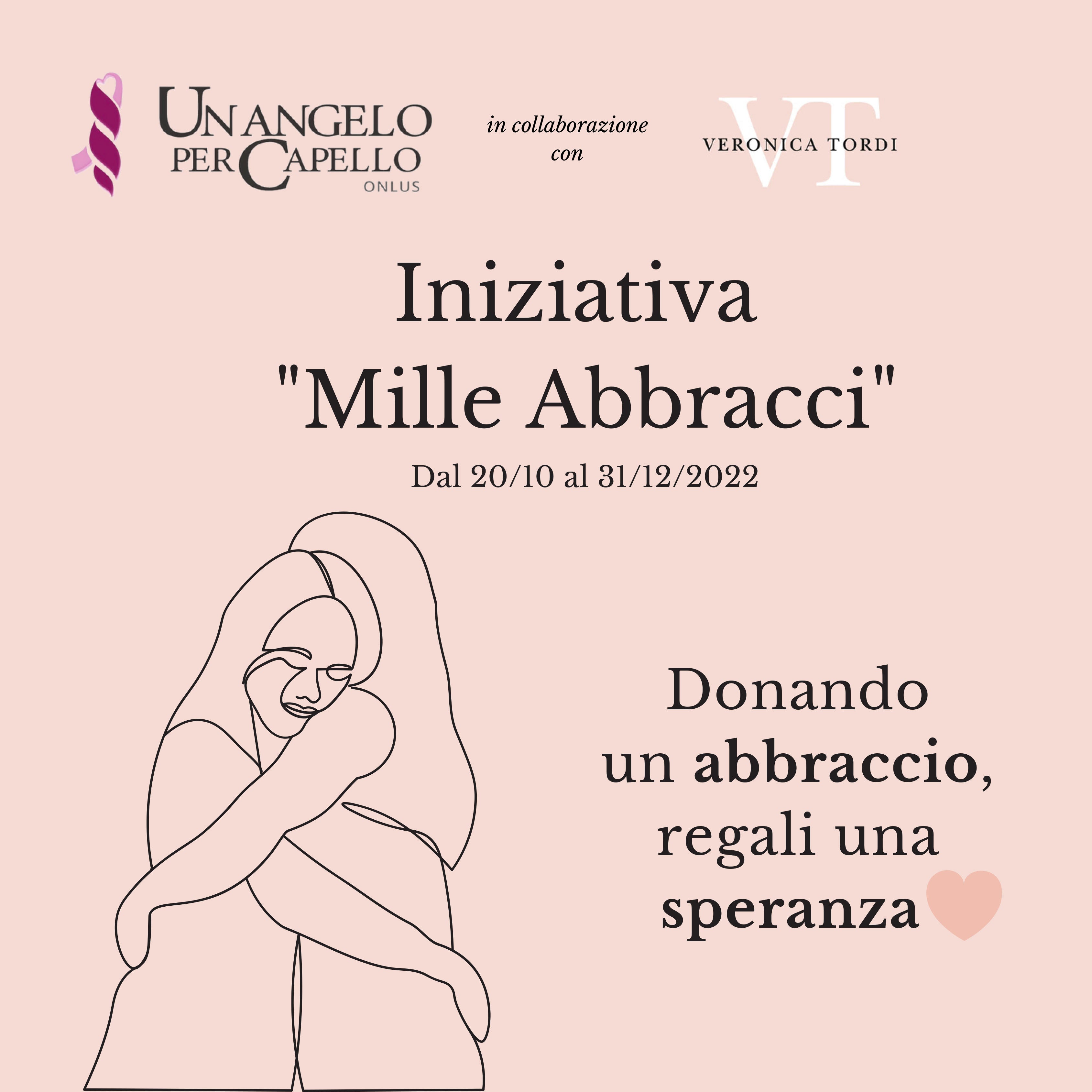 Cartolina donazione "Questo abbraccio è per te"