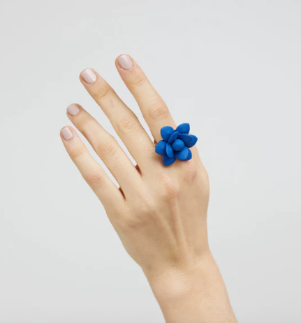 Blue Lily Ring