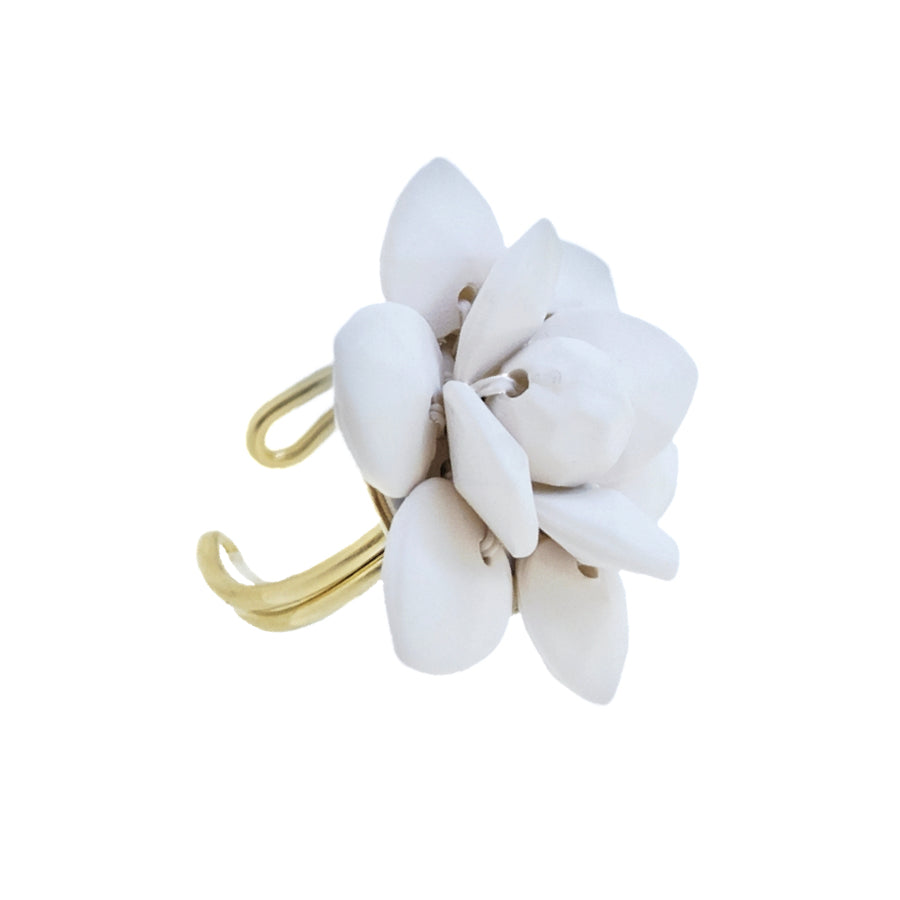 Cream Lily Ring