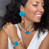 Bracciale Giglio Turchese "Dolce Vita"