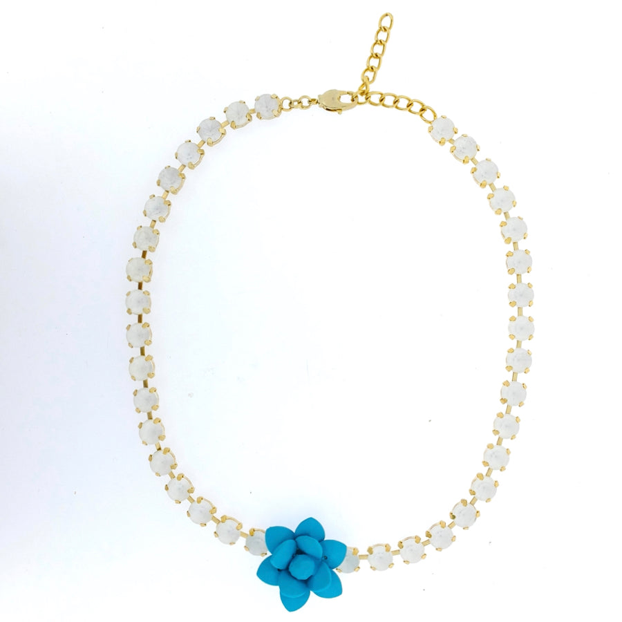 Turquoise Lily Necklace "Dolce Vita" 