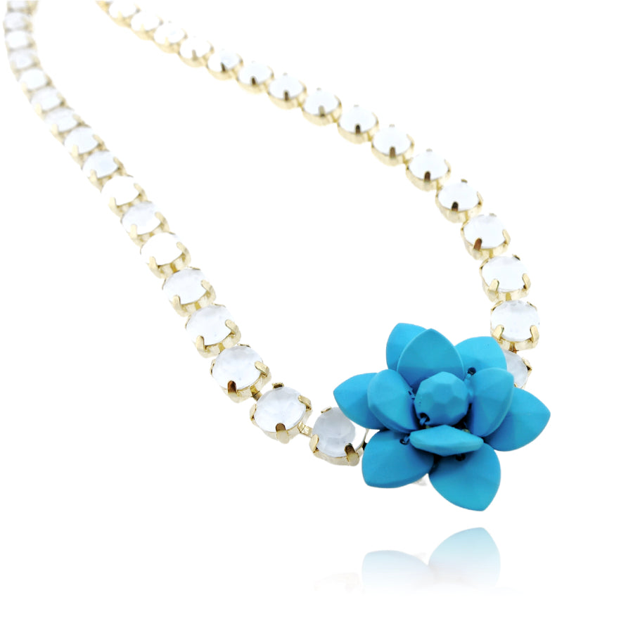 Turquoise Lily Necklace "Dolce Vita" 