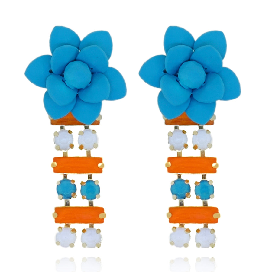 Turquoise Lily Earrings "Dolce Vita" 