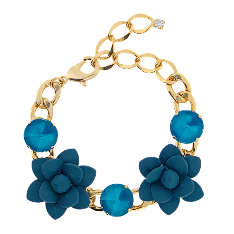 Bracciale Giglio Ottanio con Pietre Laguna